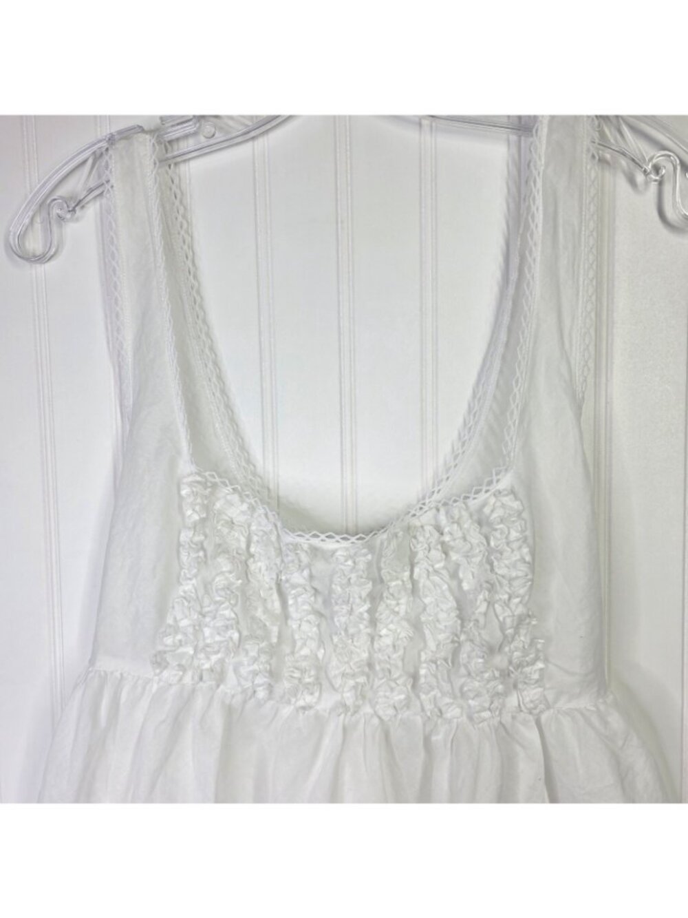 Victorias Secret Vintage Country Top Small White Camisole Milkmaid Cottage Y2K - Picture 3 of 11